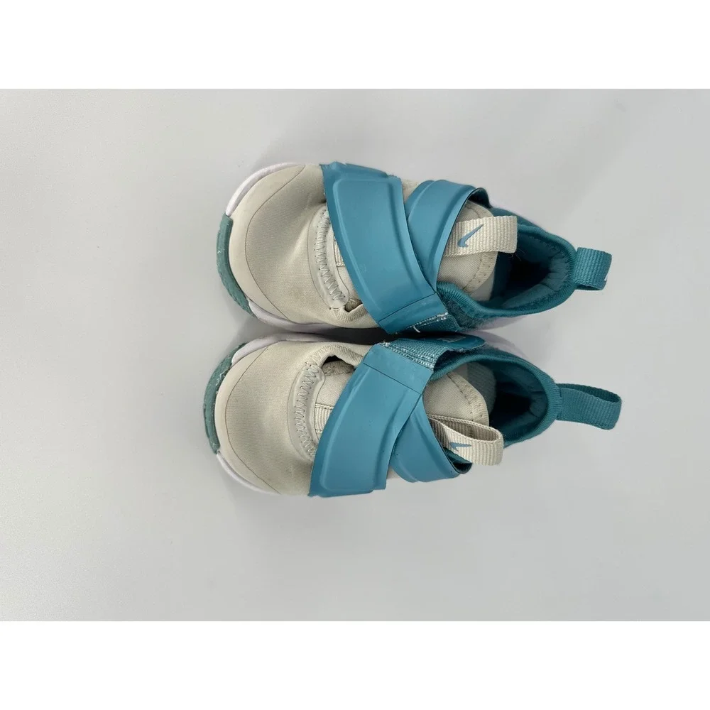 Nike Star Runner 3 TD Toddler Shoes Blue‎ Cream Hook and Loop Size 5C